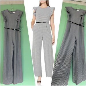 Calvin Klein Black and White Jumpsuit